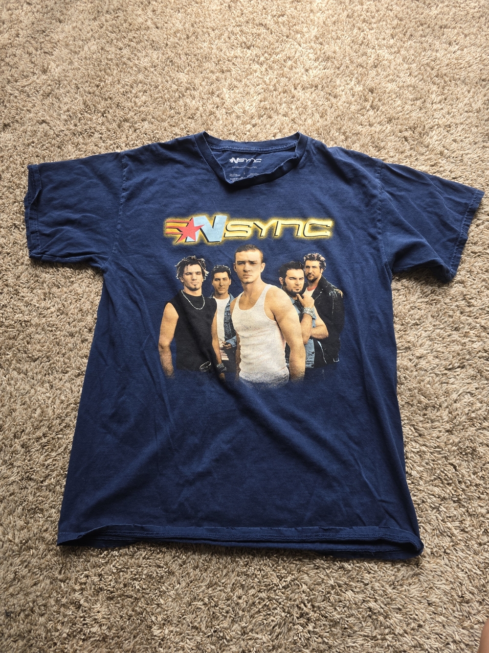 Navy Graphic Band T-Shirt - Men